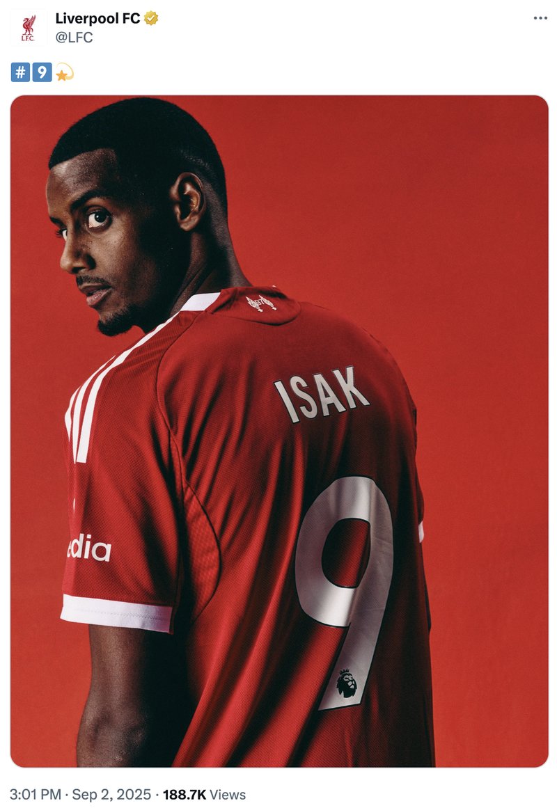 Foto: Skärmavbild X/liverpoolfc